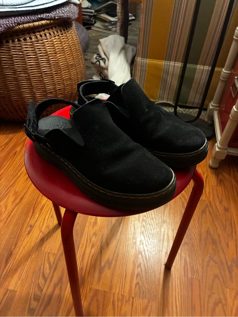 Dr. Martens Kids Black Slip-On Sandal Clogs
